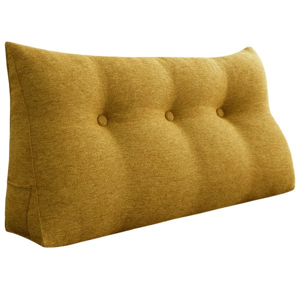 Reading pillow 39inch yellow