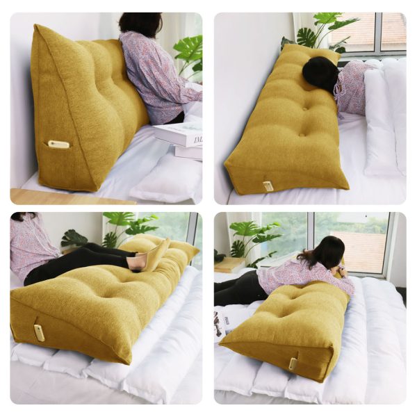 Reading pillow 59inch yellow