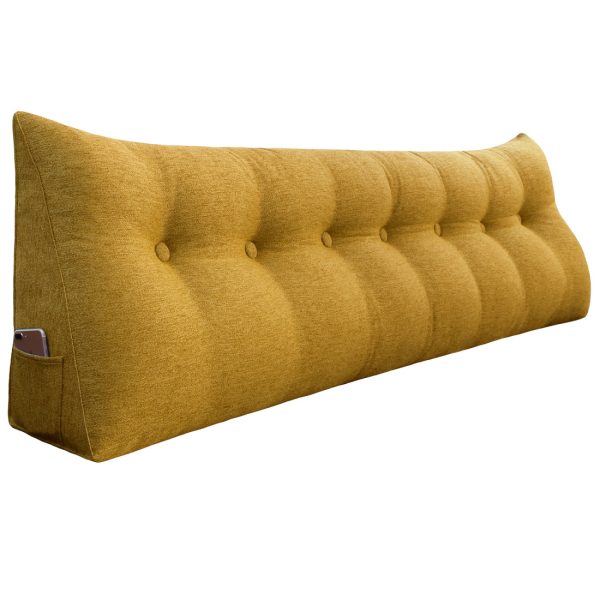 Reading pillow 76inch yellow