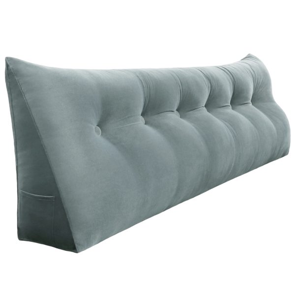 Wedge pillow 71inch Gray