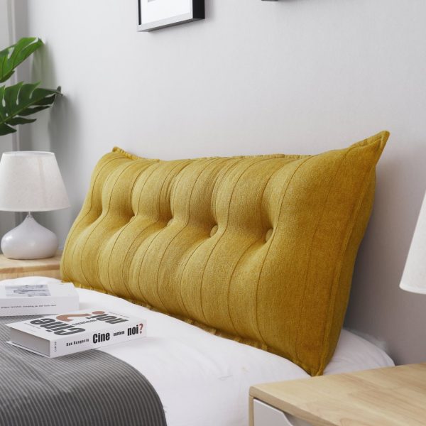 backrest pillow yellow