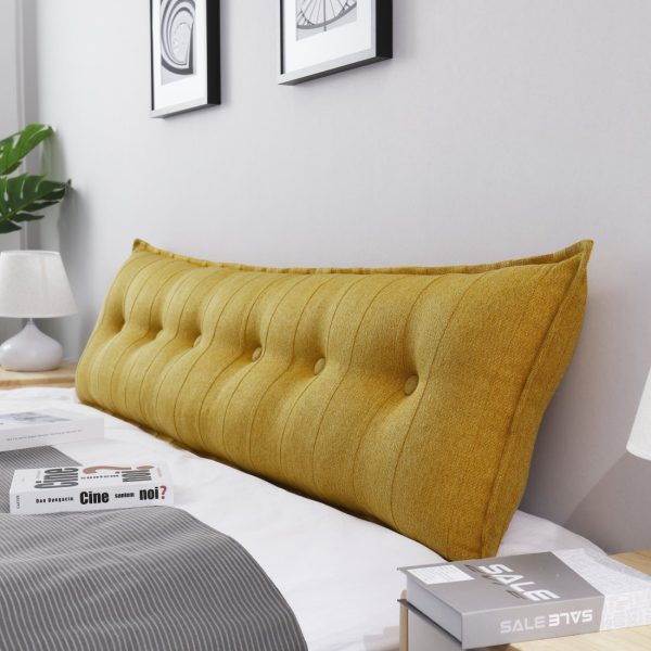 backrest pillow yellow