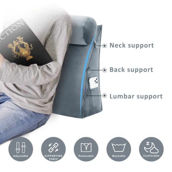 backrestpillow velvet grey