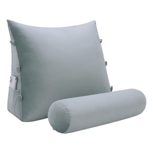 backrestpillow velvet grey