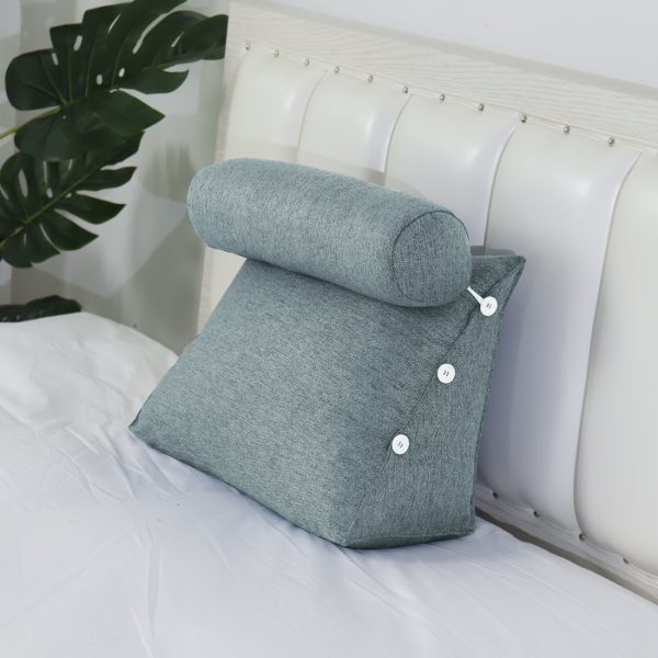 reading pillow bolster grey