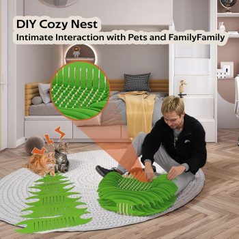 3d felt donut pet bed 4857