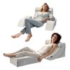 Bed Wedge Pillow Set for Surgery Recovery, Neck and Back Support