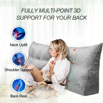 bed wedge pillow cushion grey 5830