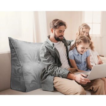 bed wedge pillow cushion grey 5831