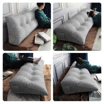 bed wedge pillow cushion grey 5834