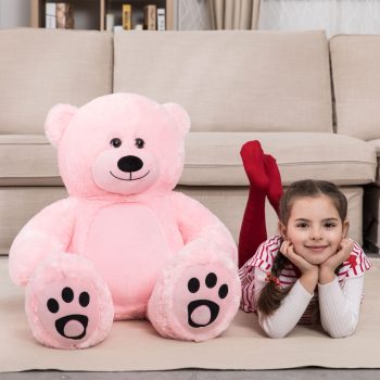 big teddy bear 3foot pink 5219