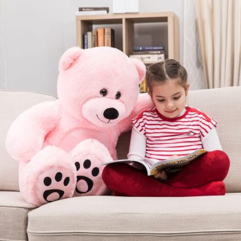 big teddy bear 3foot pink 5220