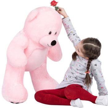 big teddy bear 3foot pink 5222