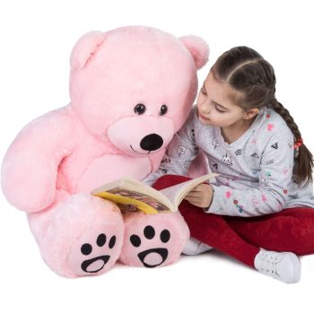 big teddy bear 3foot pink 5225