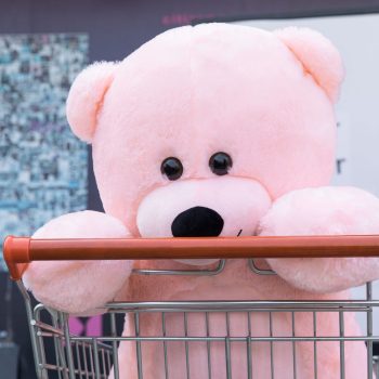 big teddy bear 3foot pink 5227