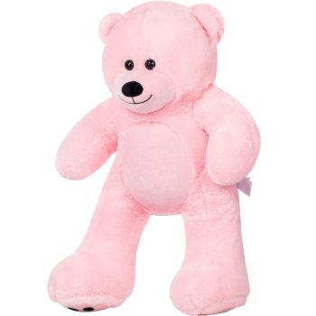 big teddy bear 3foot pink 5231