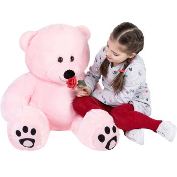 big teddy bear 3foot pink 5236