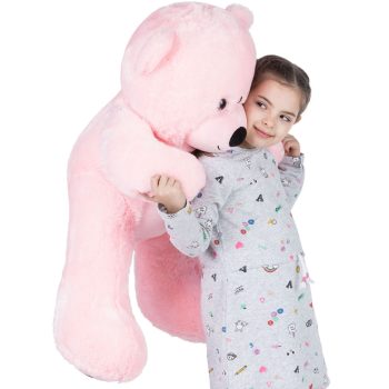 big teddy bear 3foot pink 5237