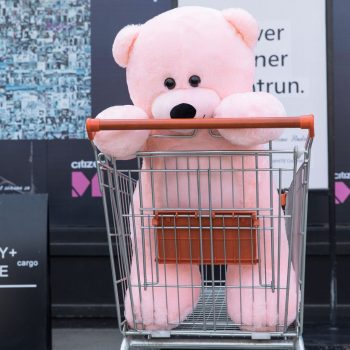 big teddy bear 3foot pink 5239