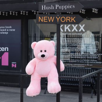 big teddy bear 3foot pink 5240