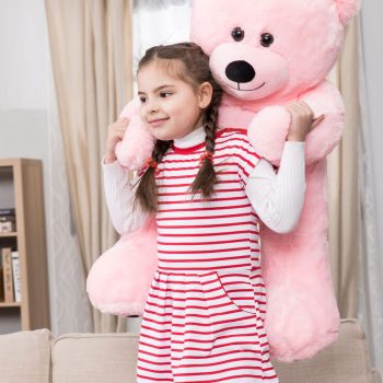 big teddy bear 3foot pink 5241