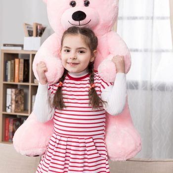 big teddy bear 3foot pink 5243