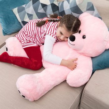 big teddy bear 3foot pink 5244