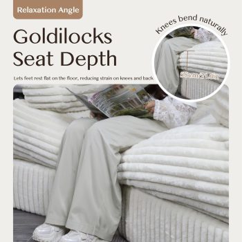 boneless curved couch sofa 4758