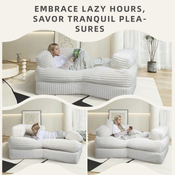 boneless curved couch sofa 4759