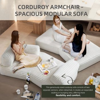 boneless curved couch sofa 4760