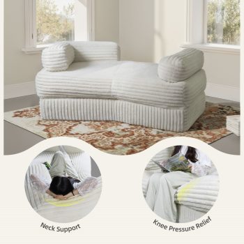 boneless curved couch sofa 4763