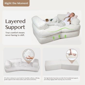 boneless curved couch sofa 4767