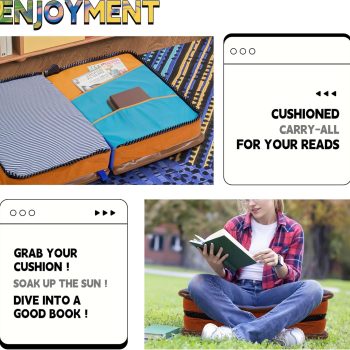 book shaped floor pillow cushion 5366
