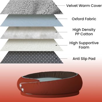 calming dog bed round kennel 4928