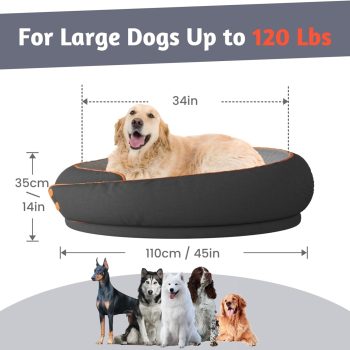 calming dog bed round kennel 4933