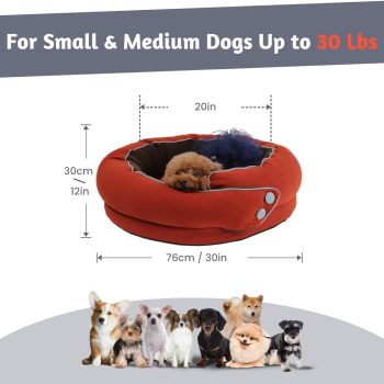 calming dog bed round kennel 4934