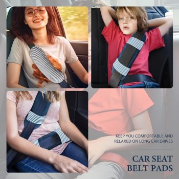 Car Seat Belt Protector Pad, Soft Seatbelt Cover for Shoulder Cushion 12 car seat belt protector pads soft seatbelt cover 5578