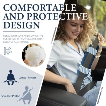Car Seat Belt Protector Pad, Soft Seatbelt Cover for Shoulder Cushion 15 car seat belt protector pads soft seatbelt cover 5581