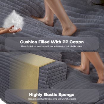 comfortable oversized sofa bed 4749