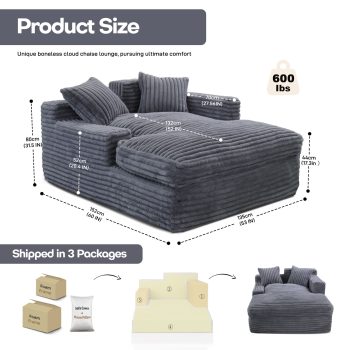 comfortable oversized sofa bed 4751