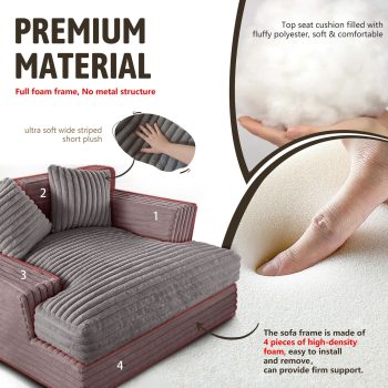comfortable oversized sofa bed 4752