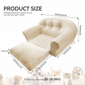 comfortable pet couch bed 5862