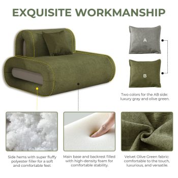convertible floor sofa 5002