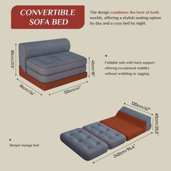 convertible futon sofa bed 4833