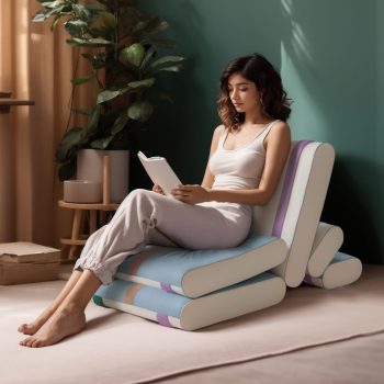 creative seat cushion folding floor bed 5562