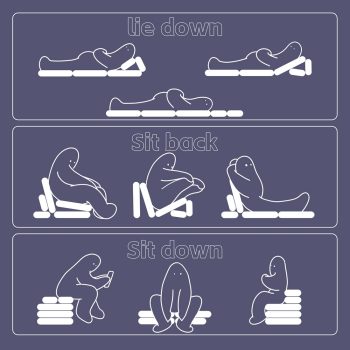 creative seat cushion folding floor bed 5563