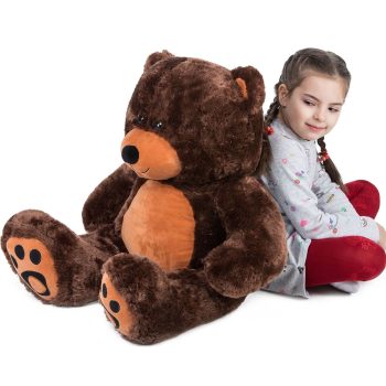 Giant Teddy Bear Big Teddy Bear Large Stuffed Animal Toys Soft Bear 36 Inches Dark Brown