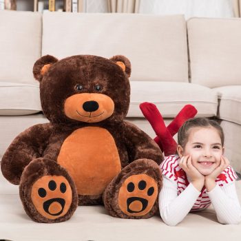 daney teddy bear 3foot dark brown 5138