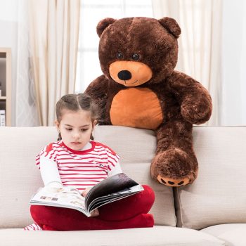 daney teddy bear 3foot dark brown 5141