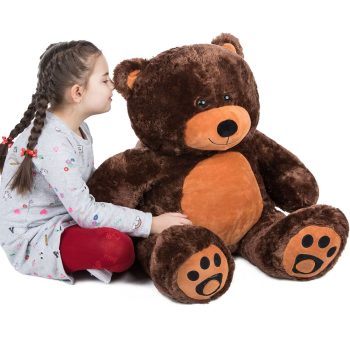 daney teddy bear 3foot dark brown 5142